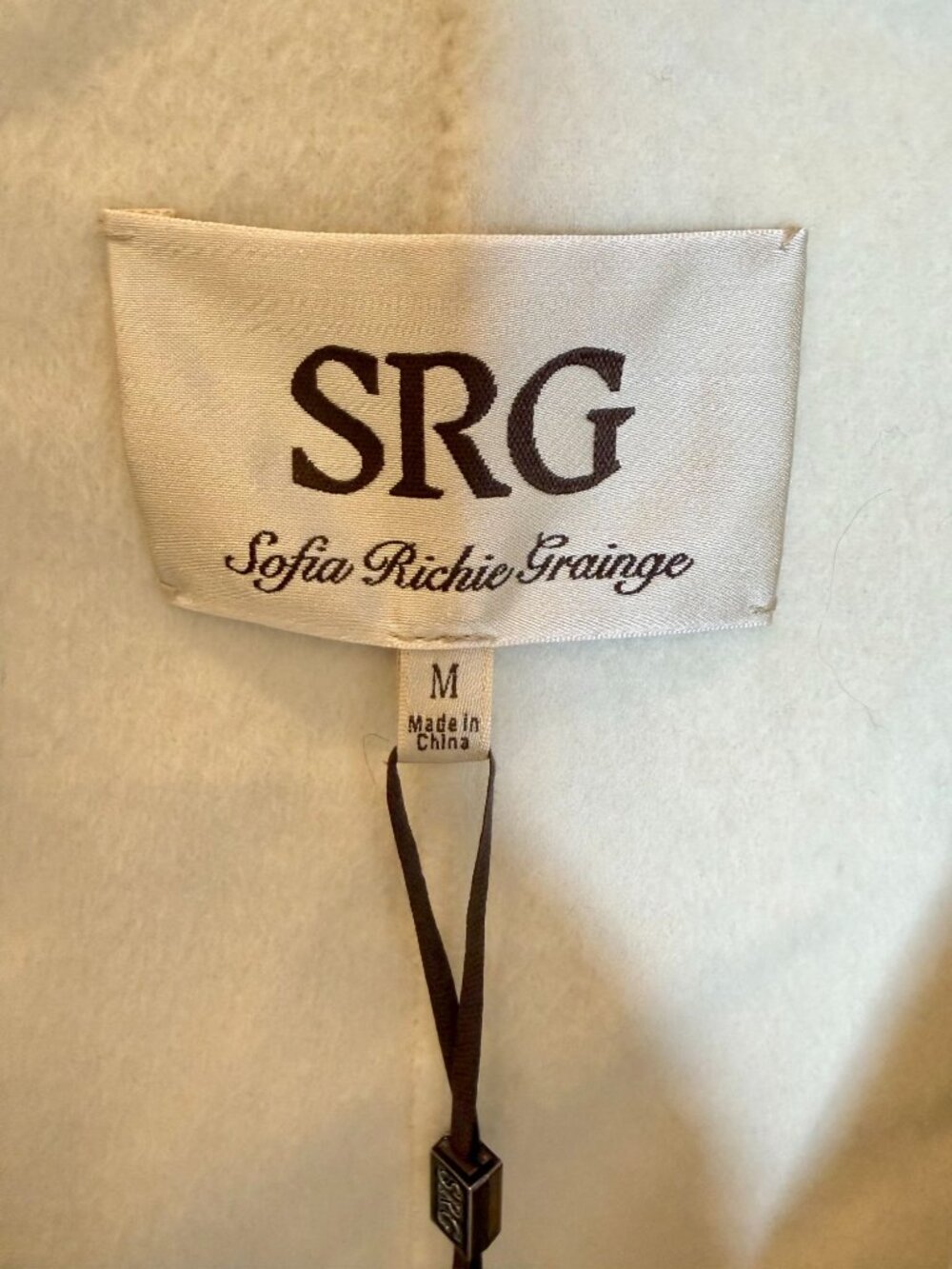 SRG Anais Wrap Coat Gray Beige NWT - Size M - Picture 7 of 13